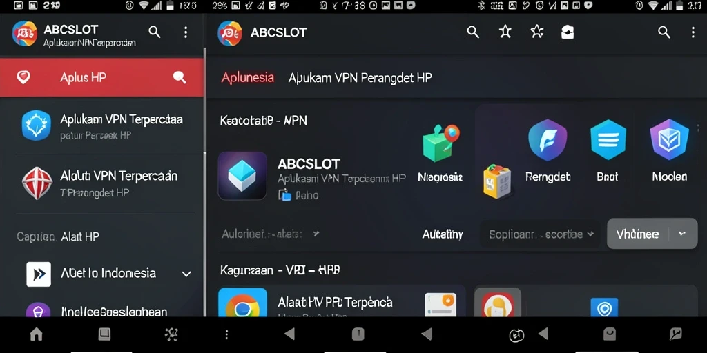 Tampilan antarmuka sederhana dan fungsional dari ABCSLOT.