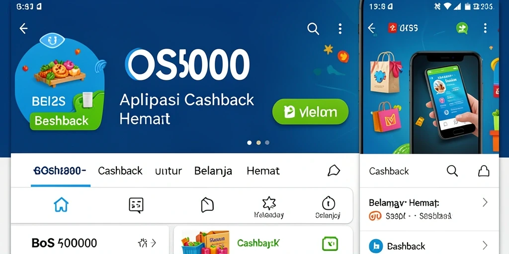 Tampilan antarmuka BOS5000 untuk fungsi Cashback yang menarik dan mudah digunakan.