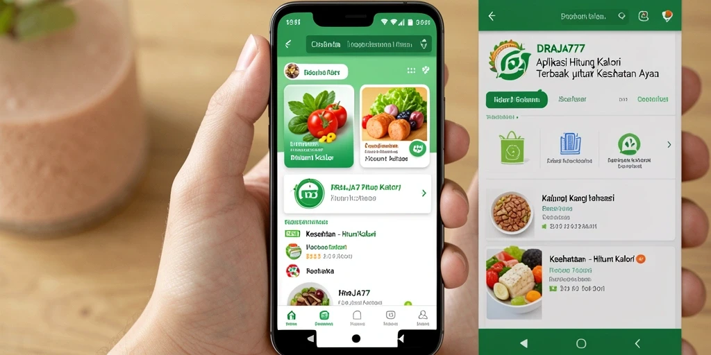 Screenshot DRAJA777 menampilkan antarmuka pengguna yang intuitif untuk menghitung kalori.
