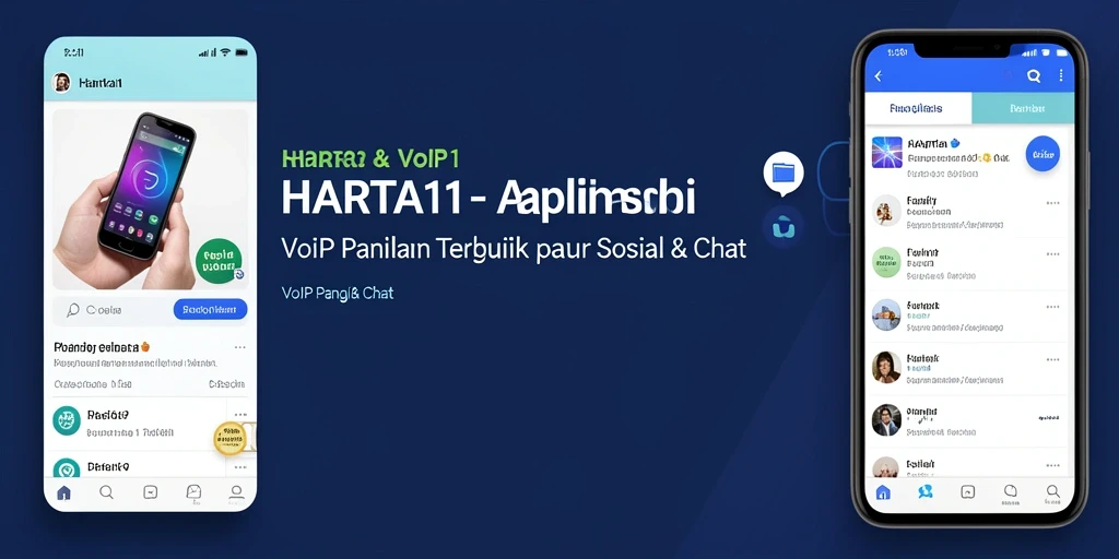 Tampilan utama HARTA11 dengan fitur VoIP Panggilan.