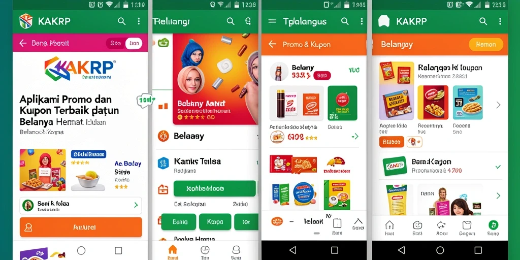 Tampilan antarmuka KAKRP untuk promo dan kupon yang menarik.