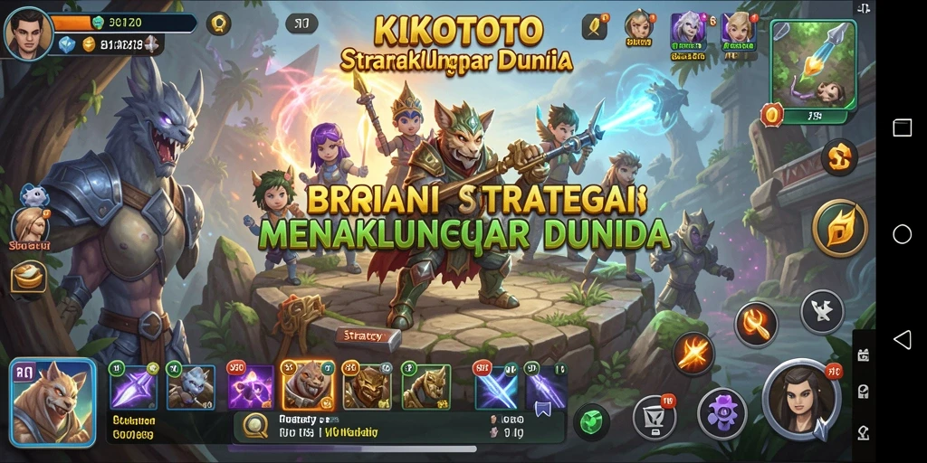 Tampilan antarmuka menarik dan penuh strategi dalam KIKOTOTO.