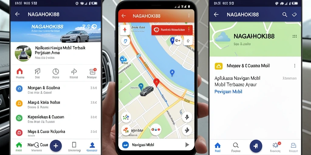 Tangkapan layar antarmuka NAGAHOKI88 yang menampilkan fitur Navigasi Mobil.