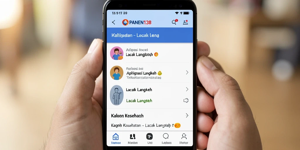 Tampilan antarmuka aplikasi PANEN138 yang menarik dan fungsional.